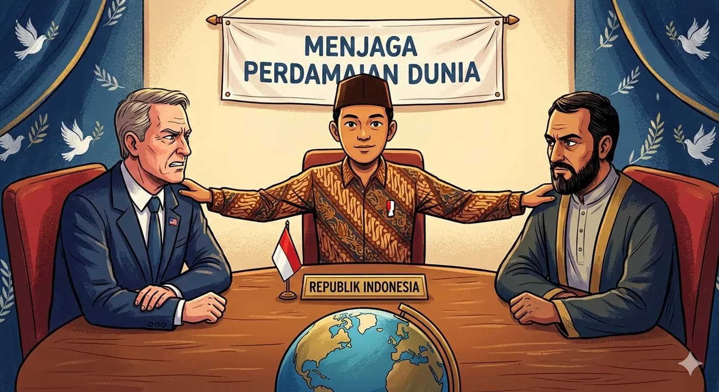 Diplomasi di Ujung Tanduk: Ketika Pilihan Damai Indonesia Dikritik di Dalam Negeri